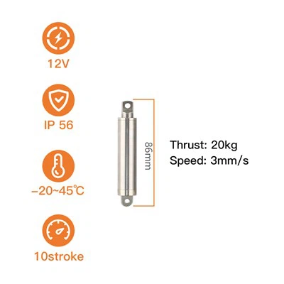 12 V linijinė pavara